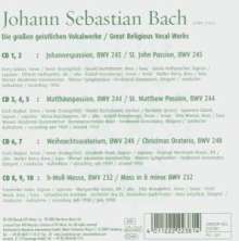 Johann Sebastian Bach (1685-1750): Die großen geistlichen Vokalwerke, 10 CDs