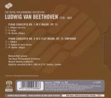 Ludwig van Beethoven (1770-1827): Klavierkonzerte Nr.1 &amp; 5, Super Audio CD