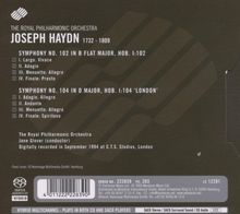 Joseph Haydn (1732-1809): Symphonien Nr.102 &amp; 104, Super Audio CD