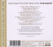 Giacomo Puccini (1858-1924): Turandot (Querschnitt in deutscher Sprache), CD