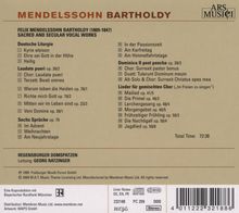 Felix Mendelssohn Bartholdy (1809-1847): Geistliche &amp; weltliche Chorwerke, CD