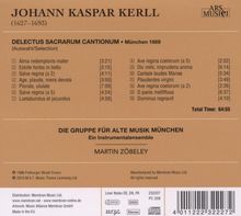 Johann Caspar Kerll (1627-1693): Delectus Sacrarum Cantionum (Ausz.), CD