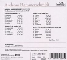 Andreas Hammerschmidt (1612-1675): 4 Suiten aus "Erster Fleiß", CD