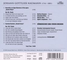 Johann Gottlieb Naumann (1741-1801): Psalmen 96 &amp; 103, CD