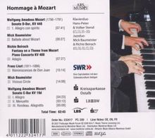 Wolfgang Amadeus Mozart (1756-1791): Hommage a Mozart - Musik für Klavier 4-händig, CD