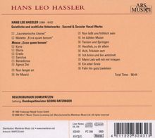 Hans Leo Hassler (1564-1612): Geistliche &amp; weltliche Vokalwerke, CD