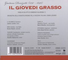 Gaetano Donizetti (1797-1848): Il Giovedi Grasso, CD