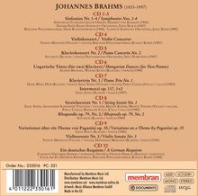 Johannes Brahms (1833-1897): Johannes Brahms, 10 CDs