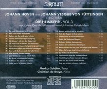 Johann Hoven (Johann Vesque von Püttlingen) (1803-1883): Die Heimkehr Vol.3, CD