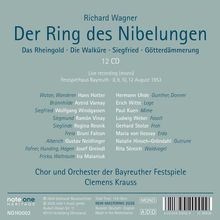 Richard Wagner: Der Ring des Nibelungen. 12 CD Live-Aufnahme Bayreuth 1953. Chor/Orchester Bayreuther Festspiele.