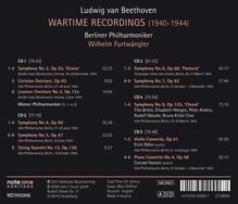 Text: Ludwig van Beethoven, Wartime Recordings (1940-1944), Berliner Philharmoniker, Wilhelm Furtwängler.  
Audiodetails von CDs.