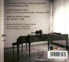 Carl Philipp Emanuel Bach (1714-1788): Flötenquartette Wq.93-95, CD