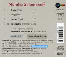 Natalia Solomonoff (geb. 1968): Kammermusik "Tarjo", CD