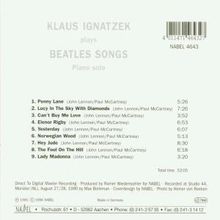 Klaus Ignatzek (geb. 1954): Plays Beatles Songs, CD