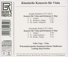Joseph Schubert (1757-1837): Violakonzert in C, CD
