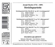 Joseph Haydn (1732-1809): Streichquartette Nr.63,74,77, CD