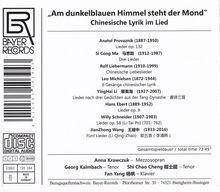 Chinesische Lyrik im Lied "Am dunkelblauen Himmel steht der Mond", CD