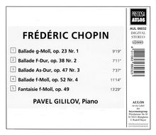 Frederic Chopin (1810-1849): Balladen Nr.1-4, CD