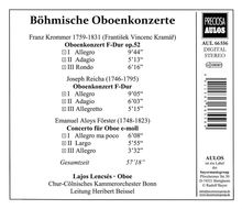 Lajos Lencses - Böhmische Oboenkonzerte, CD