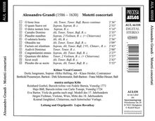 Alessandro Grandi (1575-1630): Motetti concertati, CD