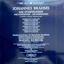 Johannes Brahms (1833-1897): Symphonien Nr.1-4 (120 g), 4 LPs