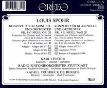 Louis Spohr (1784-1859): Klarinettenkonzerte Nr.1 &amp; 4, CD