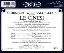 Christoph Willibald Gluck (1714-1787): Le Cinesi, CD