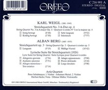 Karl Weigl (1881-1949): Streichquartett Nr.3, CD