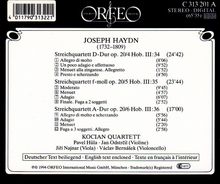 Joseph Haydn (1732-1809): Streichquartette Nr.34-36 (op.20 Nr.4-6), CD