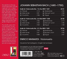 Johann Sebastian Bach (1685-1750): Cellosuiten BWV 1007-1009, CD