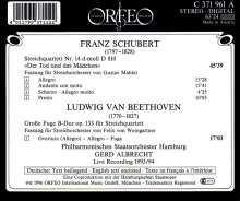 Franz Schubert (1797-1828): Streichquartett Nr.14 "Der Tod &amp; das Mädchen", CD