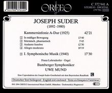 Joseph Suder (1892-1980): Kammersinfonie A-Dur, CD