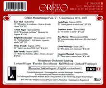 Große Mozartsänger Vol.5, CD