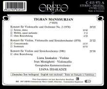 Tigran Mansurian (geb. 1939): Violinkonzert, CD