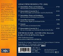 Gioacchino Rossini (1792-1868): Werke für Klarinette &amp; Orchester, CD