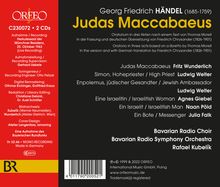 Georg Friedrich Händel (1685-1759): Judas Maccabaeus (in deutscher Sprache), 2 CDs