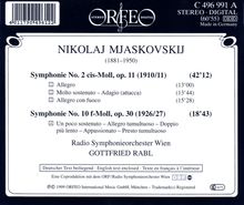 Nikolai Miaskowsky (1881-1950): Symphonien Nr.2 &amp; 10, CD