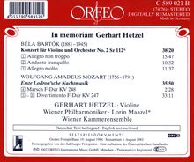 Gerhard Hetzel - In Memoriam, CD