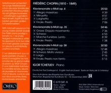 Frederic Chopin (1810-1849): Klaviersonaten Nr.1-3, CD