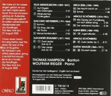 Thomas Hampson - Verboten und verbannt (Verfolgte Komponisten - verfolgte Musik), CD