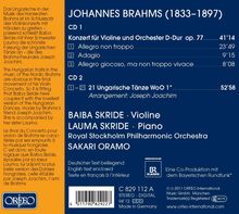 Johannes Brahms (1833-1897): Violinkonzert op.77, CD