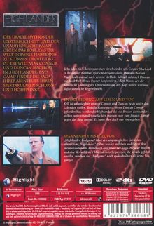 Highlander 4 - Endgame, DVD