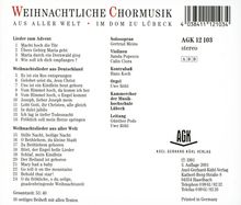 Kammerchor der Musikhochschule Lübeck - Weihnachtliche Chormusik aus aller Welt, CD