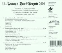 Freiburger Barocksolisten - Neuburger Barock-Konzerte 2000, CD