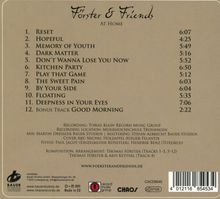 "Förster & Friends: AT HOME" mit 12 Tracks, z.B. "Reset" (6:07) und "Hopeful" (4:25). Komposition: Förster & Ketterl.
