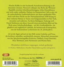 Mascha Kaléko: Ich tat die Augen auf und sah das Helle, MP3-CD