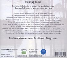 Helmut Barbe (geb. 1927): Deutsche Volkslieder für gemischten Chor, CD