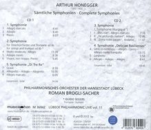 Arthur Honegger (1892-1955): Symphonien Nr.1-5, 2 CDs