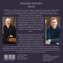 RICHARD WAGNER  
Parsifal  
Zwei Klaviere, vier Hände und (fast) der ganze Parsifal – geht das? Ja, das geht, denn Hermann Behn...