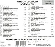 Marburger Bachchor - Weltliche Chöre der Romantik, CD